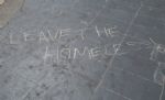 Manchester Homeless Camp Rally Piccadilly Gardens